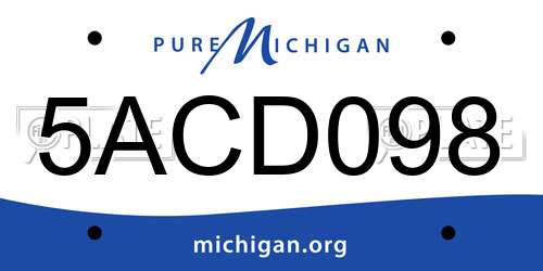 5ACD098 Michigan License Plate