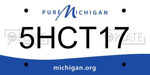 5HCT17 Michigan License Plate