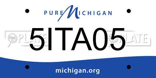 5ITA05 Michigan License Plate