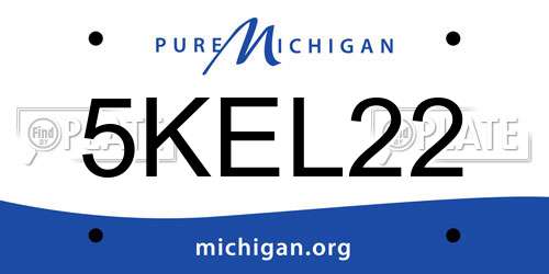 5KEL22 Michigan License Plate