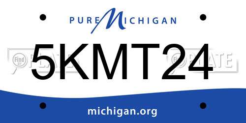 5KMT24 Michigan License Plate