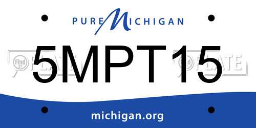5MPT15 Michigan License Plate