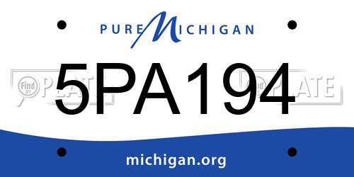 5PA194 Michigan License Plate