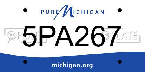 5PA267 Michigan License Plate