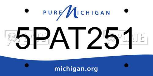 5PAT251 Michigan License Plate