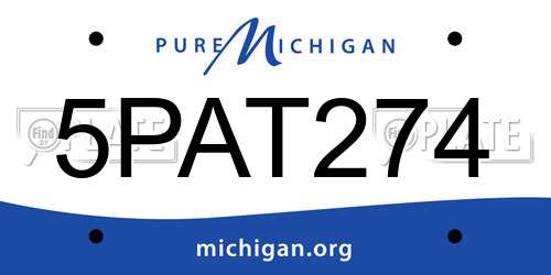5PAT274 Michigan License Plate