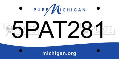 5PAT281 Michigan License Plate