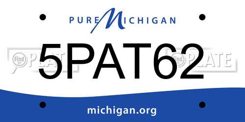 5PAT62 Michigan License Plate