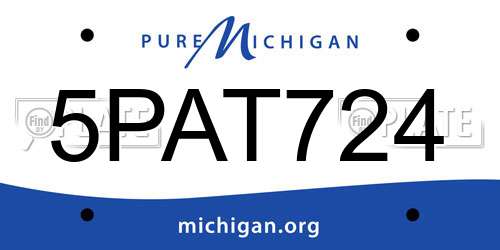5PAT724 Michigan License Plate
