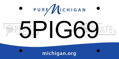 5PIG69 Michigan License Plate