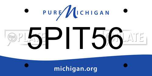 5PIT56 Michigan License Plate
