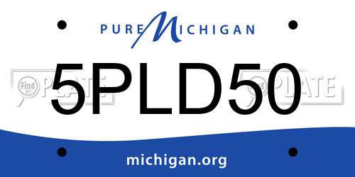 5PLD50 Michigan License Plate