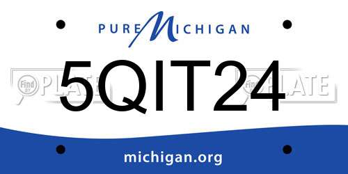 5QIT24 Michigan License Plate