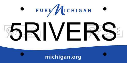 5RIVERS Michigan License Plate