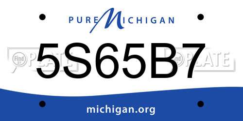 5S65B7 Michigan License Plate