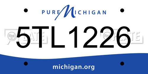 5TL1226 Michigan License Plate