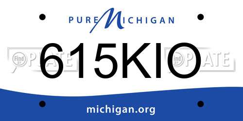 615KIO Michigan License Plate