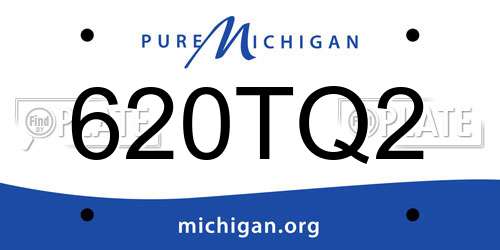 620TQ2 Michigan License Plate