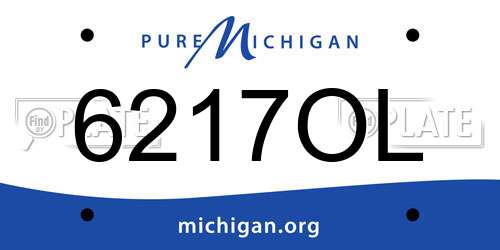 6217OL Michigan License Plate