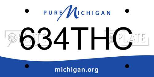 634THC Michigan License Plate