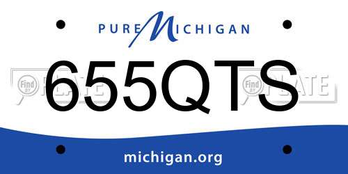 655QTS Michigan License Plate