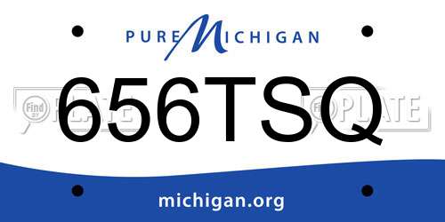 656TSQ Michigan License Plate
