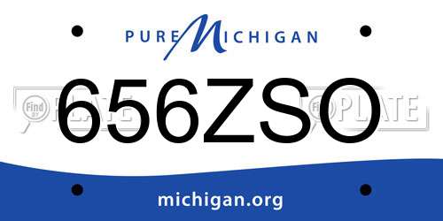 656ZSO Michigan License Plate