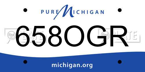 658OGR Michigan License Plate
