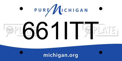661ITT Michigan License Plate