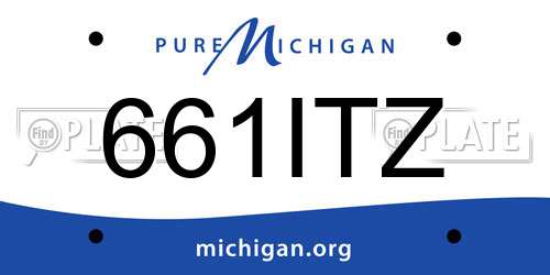 661ITZ Michigan License Plate