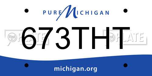 673THT Michigan License Plate