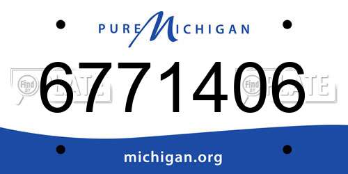 6771406 Michigan License Plate