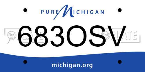 683OSV Michigan License Plate