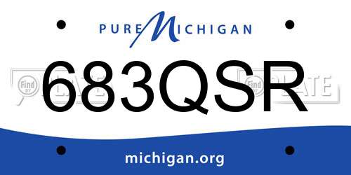 683QSR Michigan License Plate