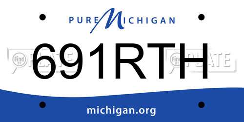691RTH Michigan License Plate