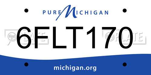 6FLT170 Michigan License Plate