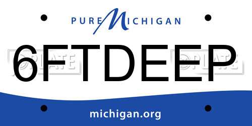 6FTDEEP Michigan License Plate