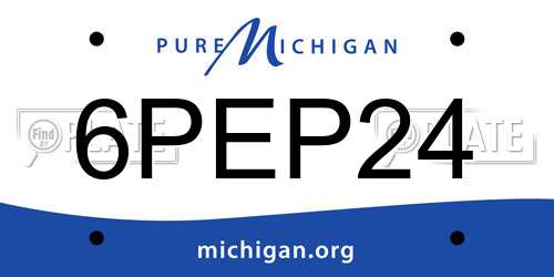 6PEP24 Michigan License Plate