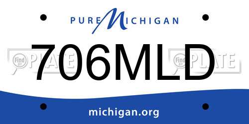 706MLD Michigan License Plate