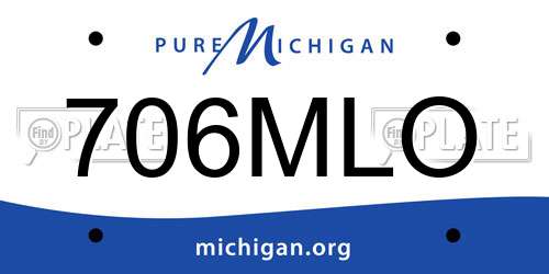 706MLO Michigan License Plate