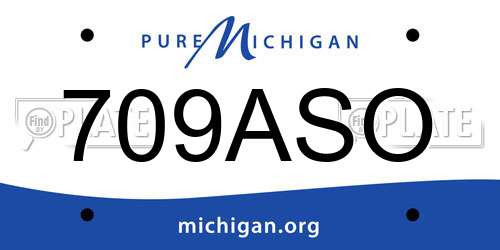 709ASO Michigan License Plate