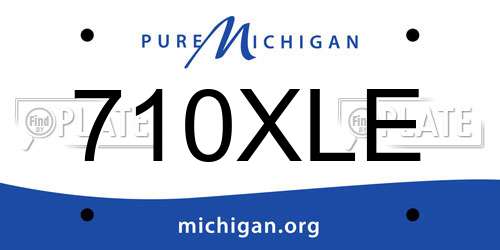710XLE Michigan License Plate