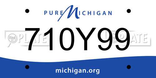 710Y99 Michigan License Plate