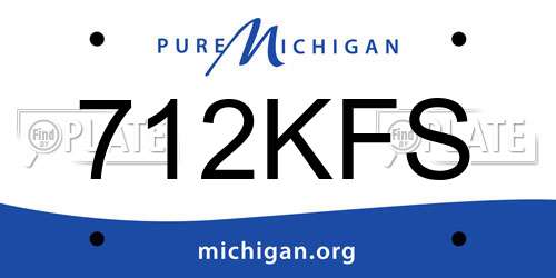 712KFS Michigan License Plate