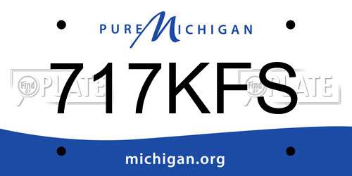 717KFS Michigan License Plate