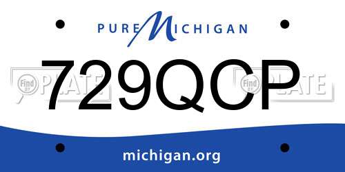 729QCP Michigan License Plate