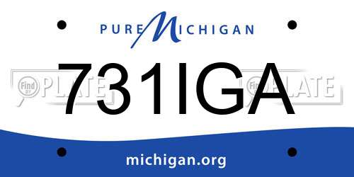 731IGA Michigan License Plate