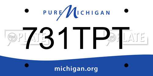 731TPT Michigan License Plate