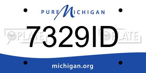 7329ID Michigan License Plate