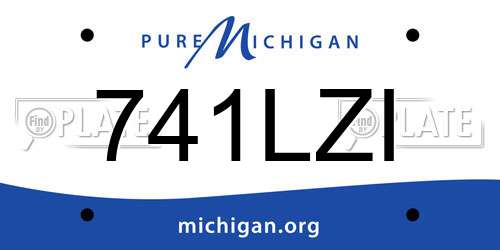 741LZI Michigan License Plate